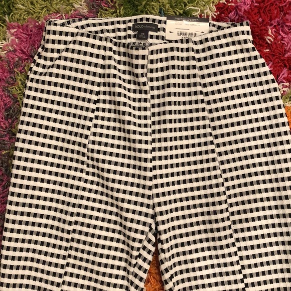 Gingham stretch pants, XS - Picture 3 of 8